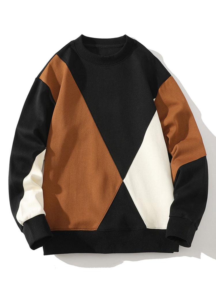 Iván | Sudadera con detalles de patchwork y bloques de color