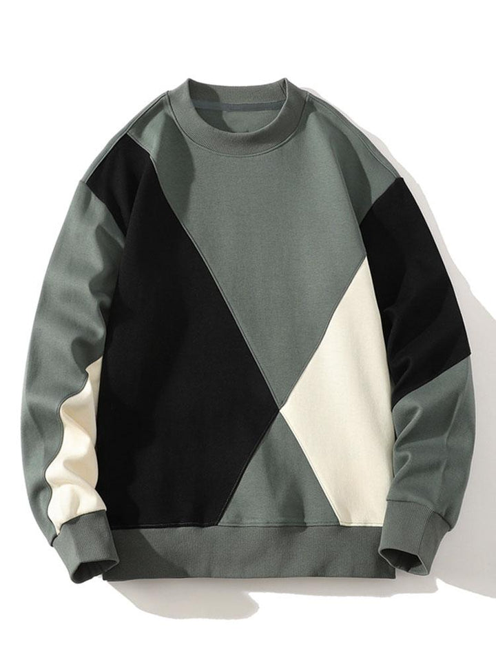 Iván | Sudadera con detalles de patchwork y bloques de color