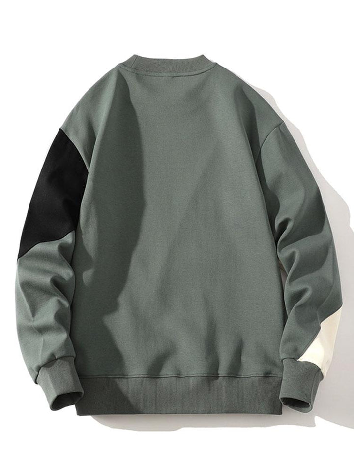 Iván | Sudadera con detalles de patchwork y bloques de color