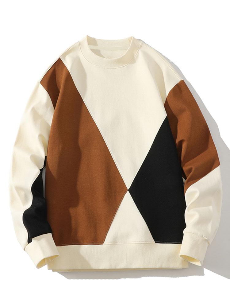 Iván | Sudadera con detalles de patchwork y bloques de color