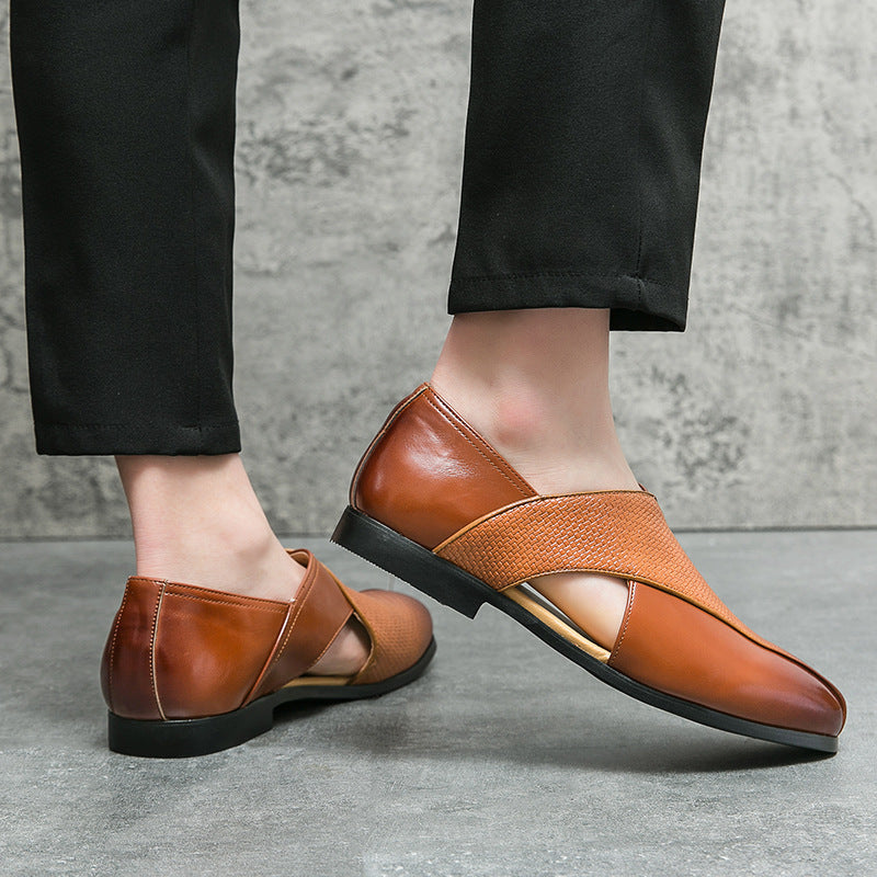 Jaime | Mocasines de piel de aire vintage