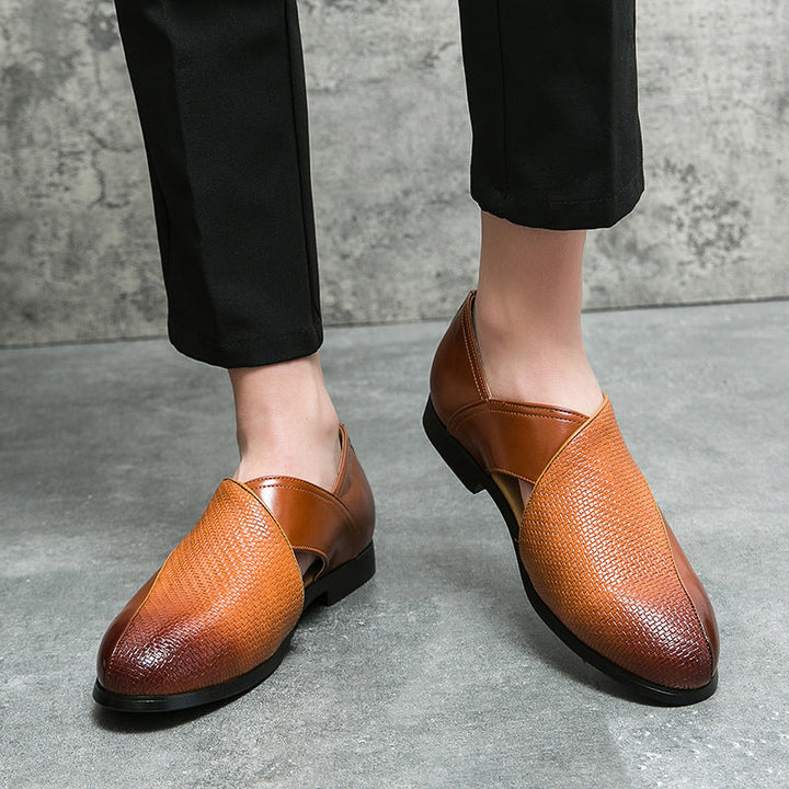 Jaime | Mocasines de piel de aire vintage