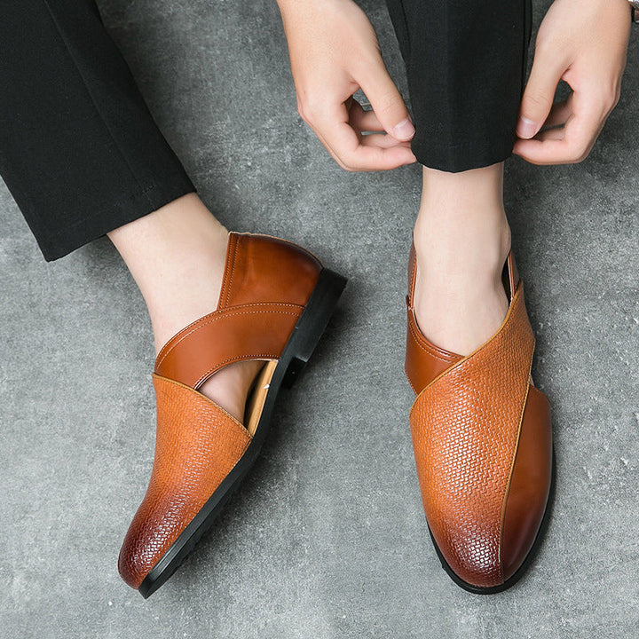 Jaime | Mocasines de piel de aire vintage
