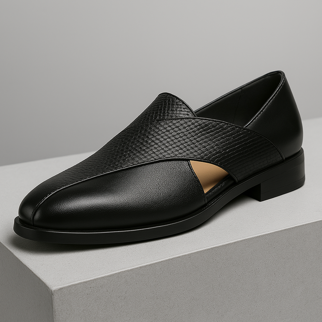 Jaime | Mocasines de piel de aire vintage