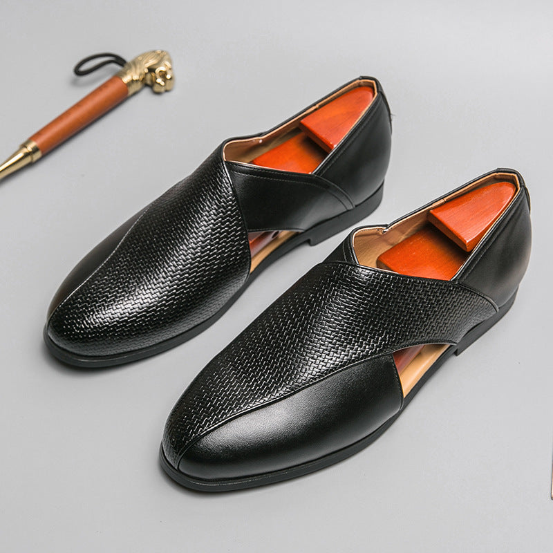 Jaime | Mocasines de piel de aire vintage