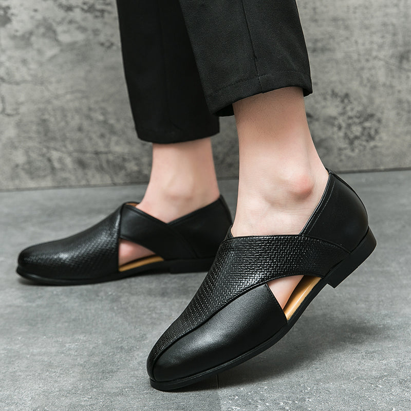 Jaime | Mocasines de piel de aire vintage