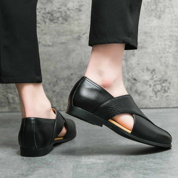 Jaime | Mocasines de piel de aire vintage