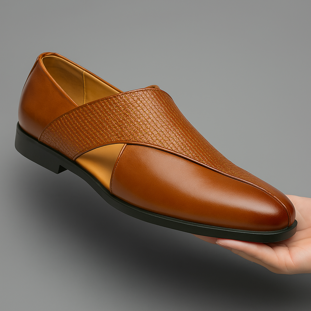 Jaime | Mocasines de piel de aire vintage