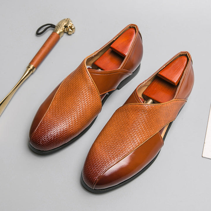 Jaime | Mocasines de piel de aire vintage