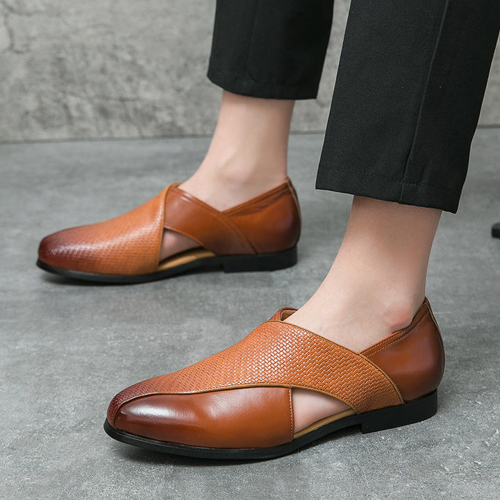 Jaime | Mocasines de piel de aire vintage