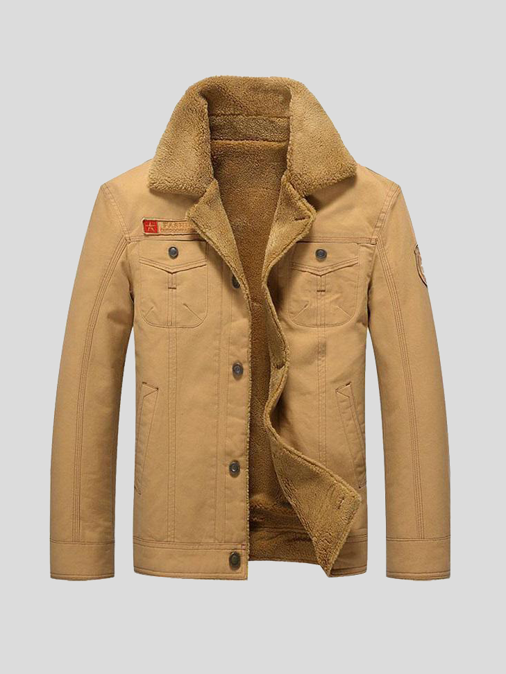 Jesús | Chaqueta casual verde oliva de corte regular