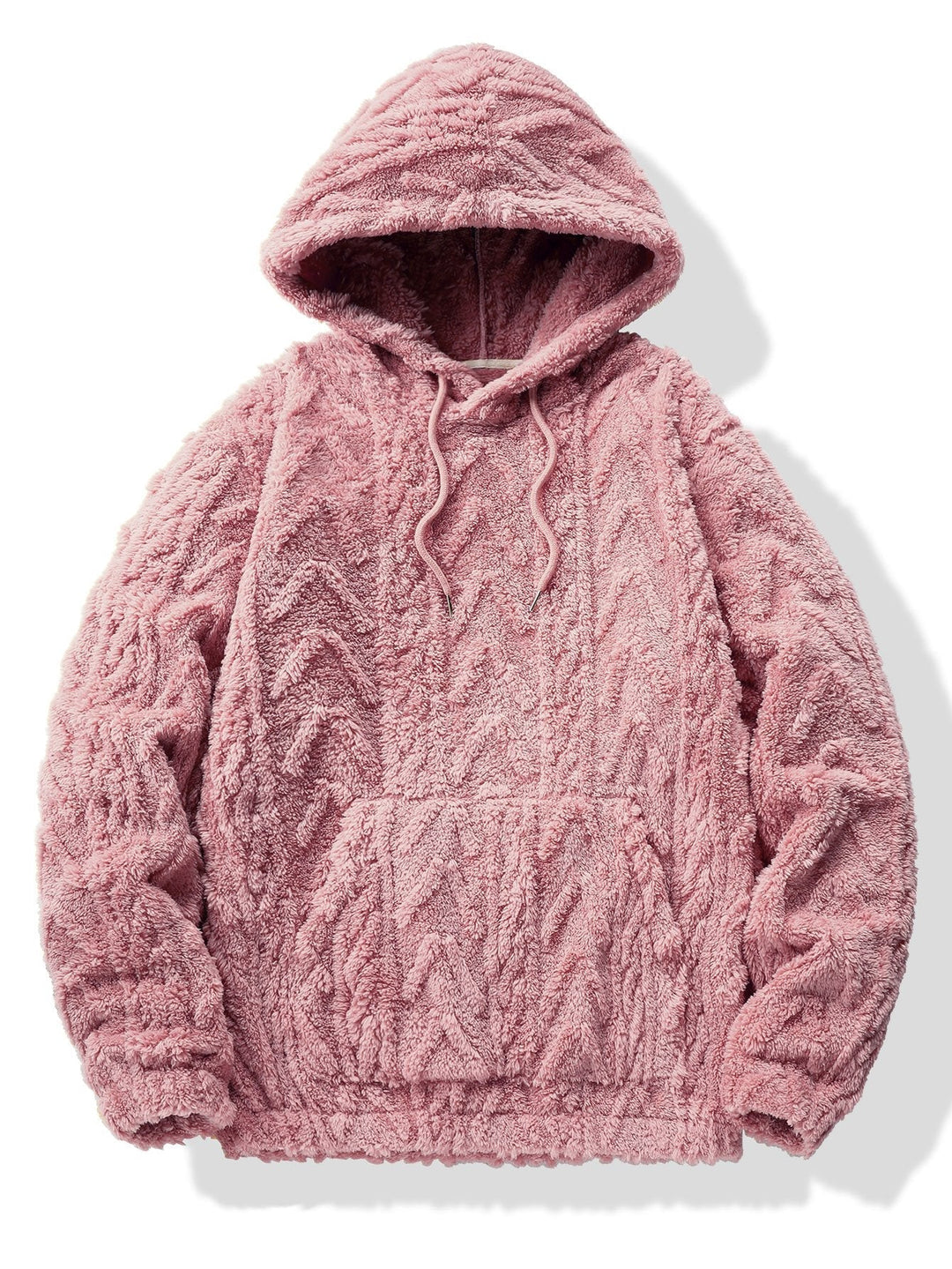 Joel | Sudadera con capucha de borreguito con jacquard geométrico
