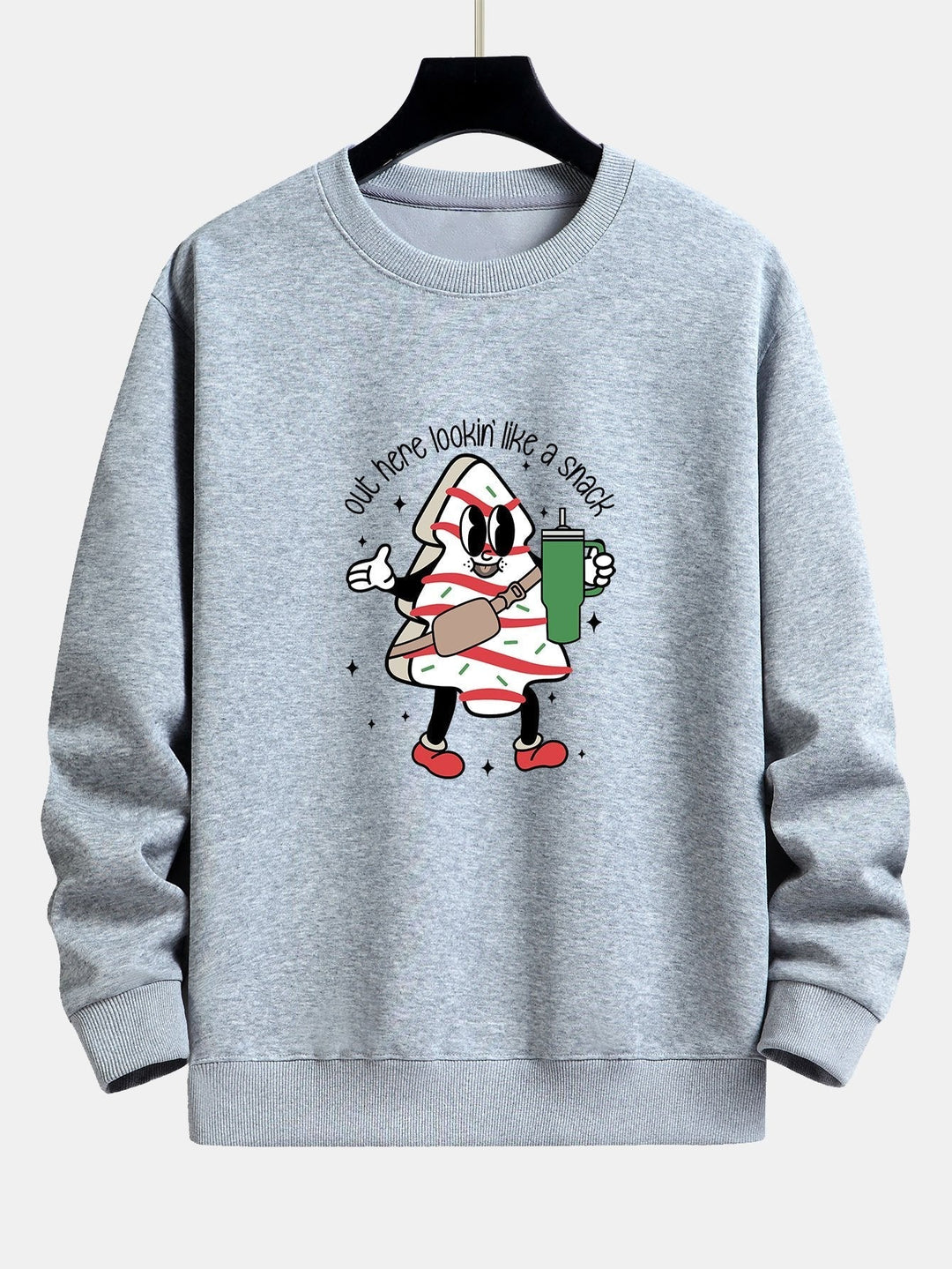 Jorge | Sudadera navideña con estampado de galletas de jengibre