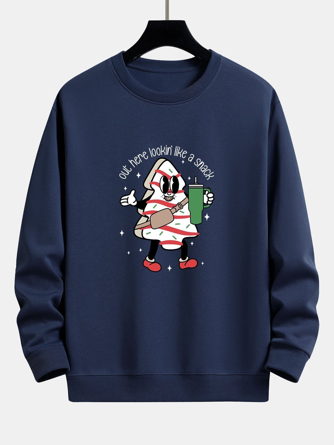 Jorge | Sudadera navideña con estampado de galletas de jengibre