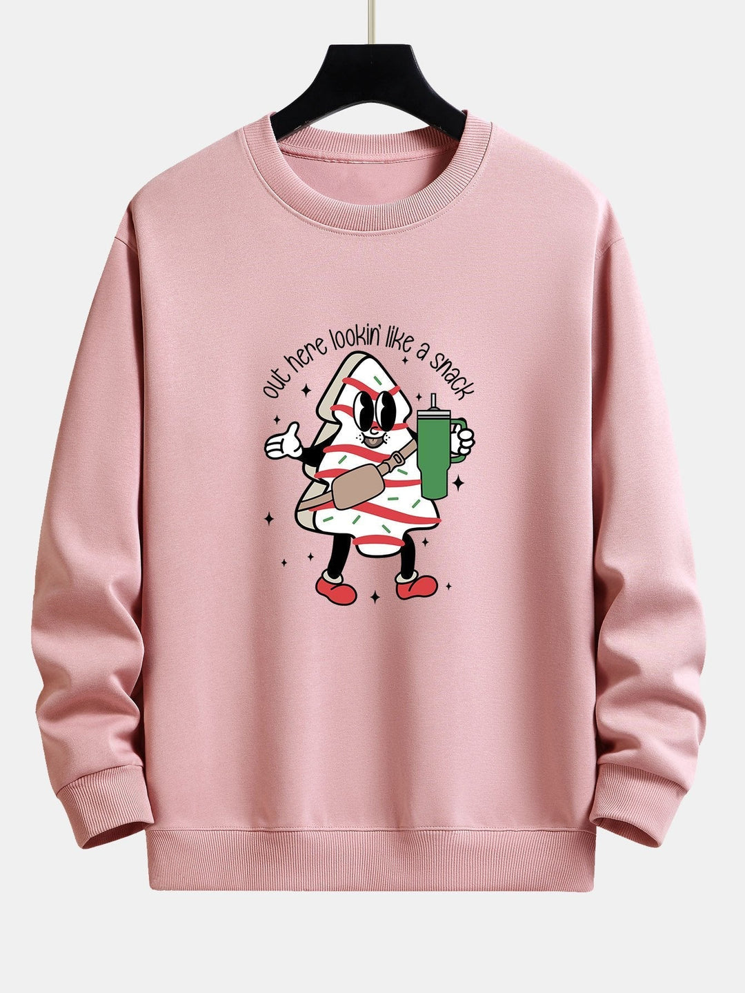 Jorge | Sudadera navideña con estampado de galletas de jengibre