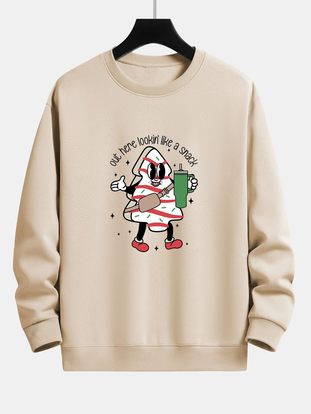 Jorge | Sudadera navideña con estampado de galletas de jengibre