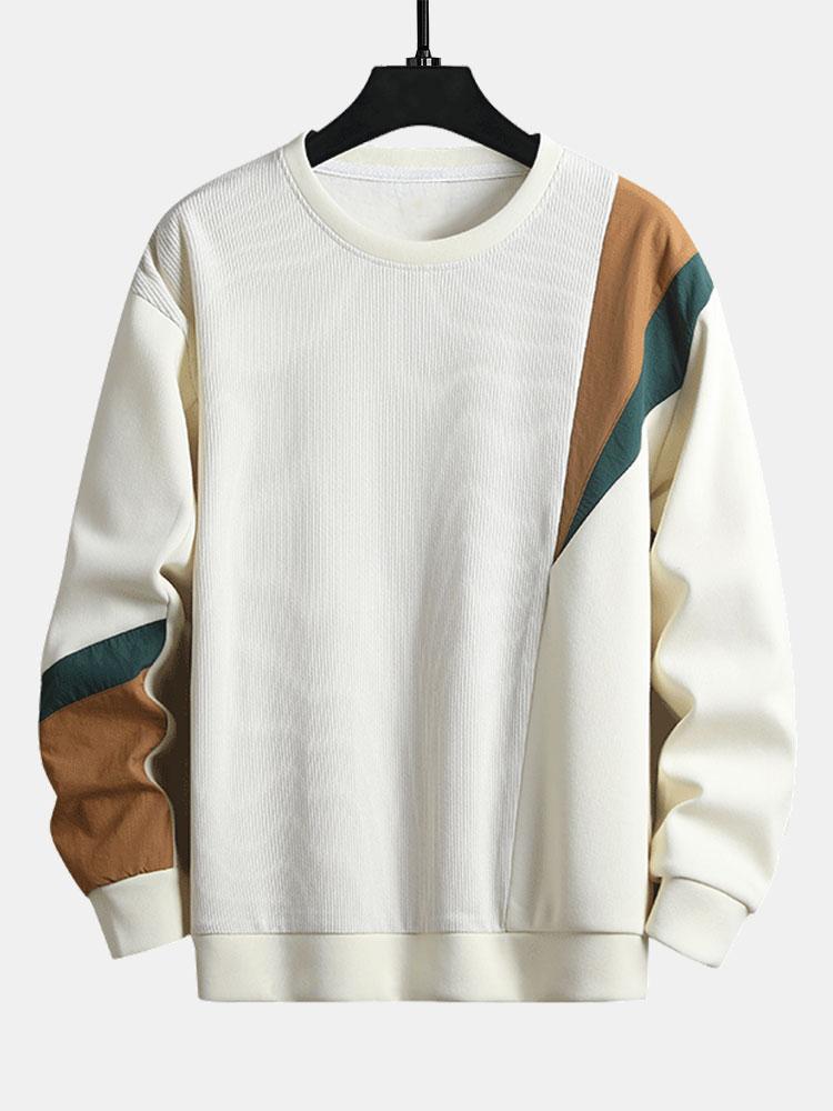 José | Sudadera con paneles de color y cuello redondo