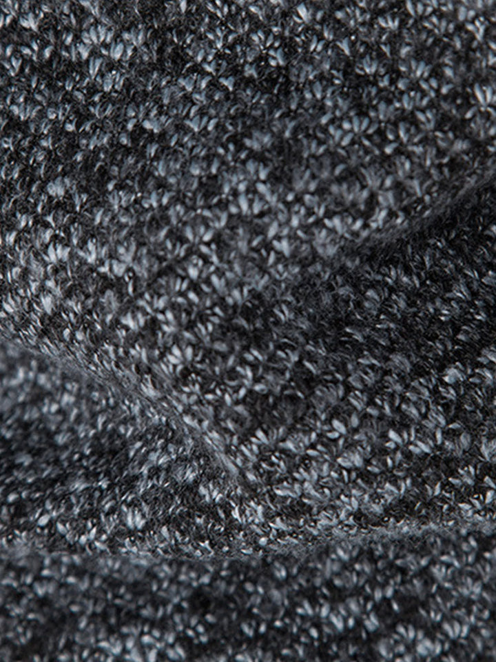 Josué | Jersey con cremallera y patchwork de ante sintético