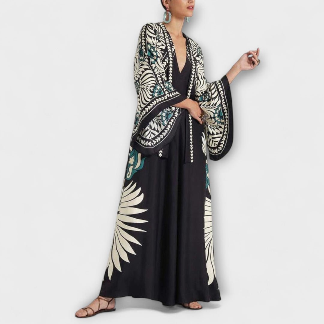 Macarena | Vestido maxi floral de tejido ligero