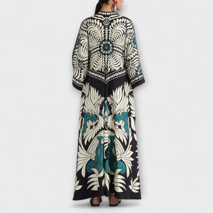 Macarena | Vestido maxi floral de tejido ligero