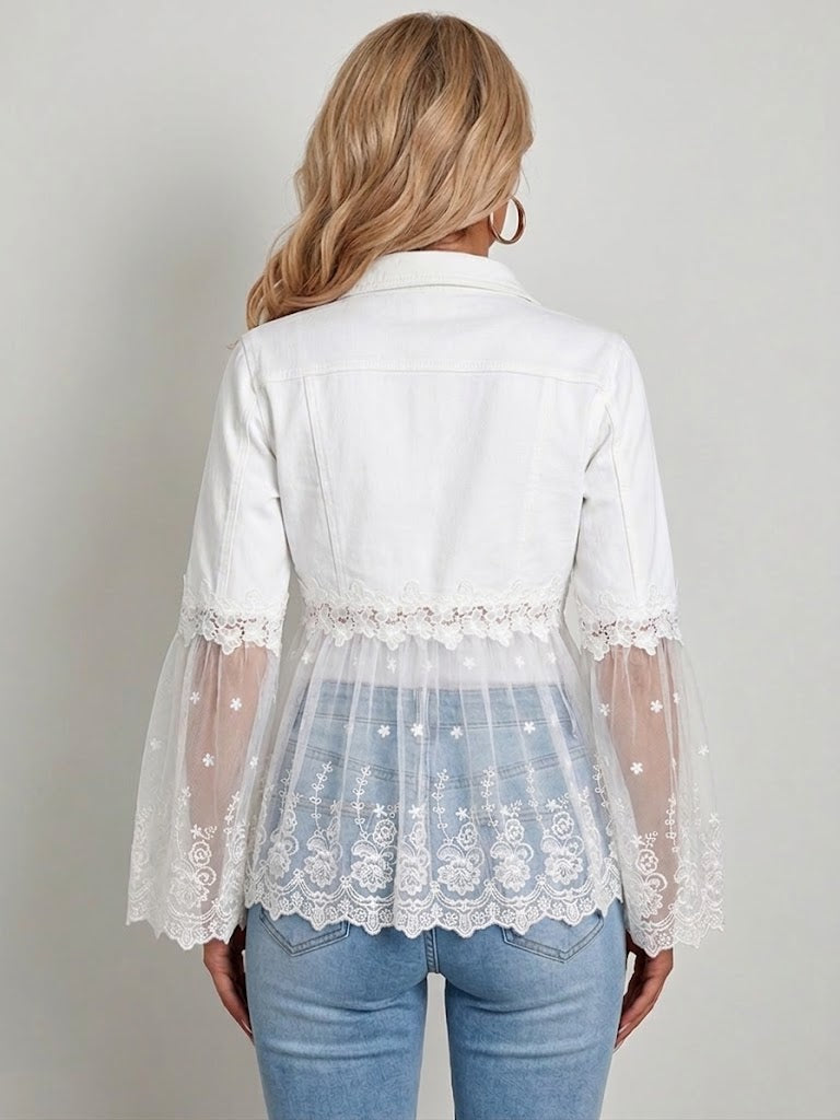 Julia | Chaqueta con apliques de encaje