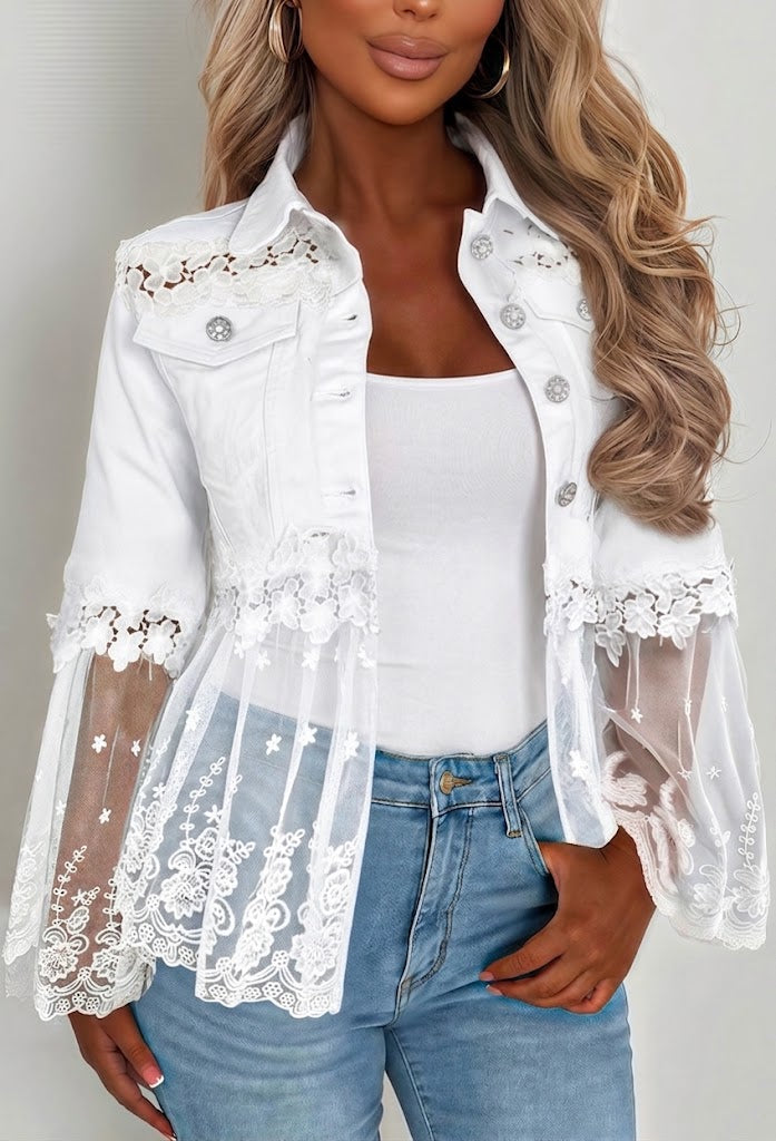Julia | Chaqueta con apliques de encaje