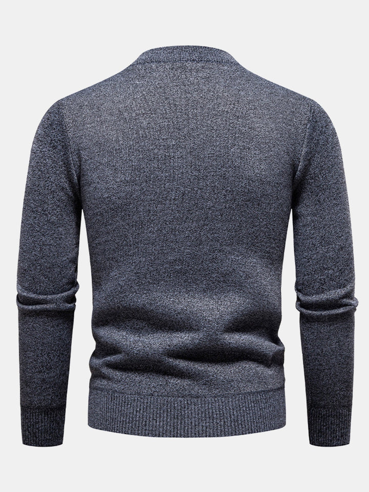 Juvenal | Jersey jacquard con motivo geométrico y cuello redondo