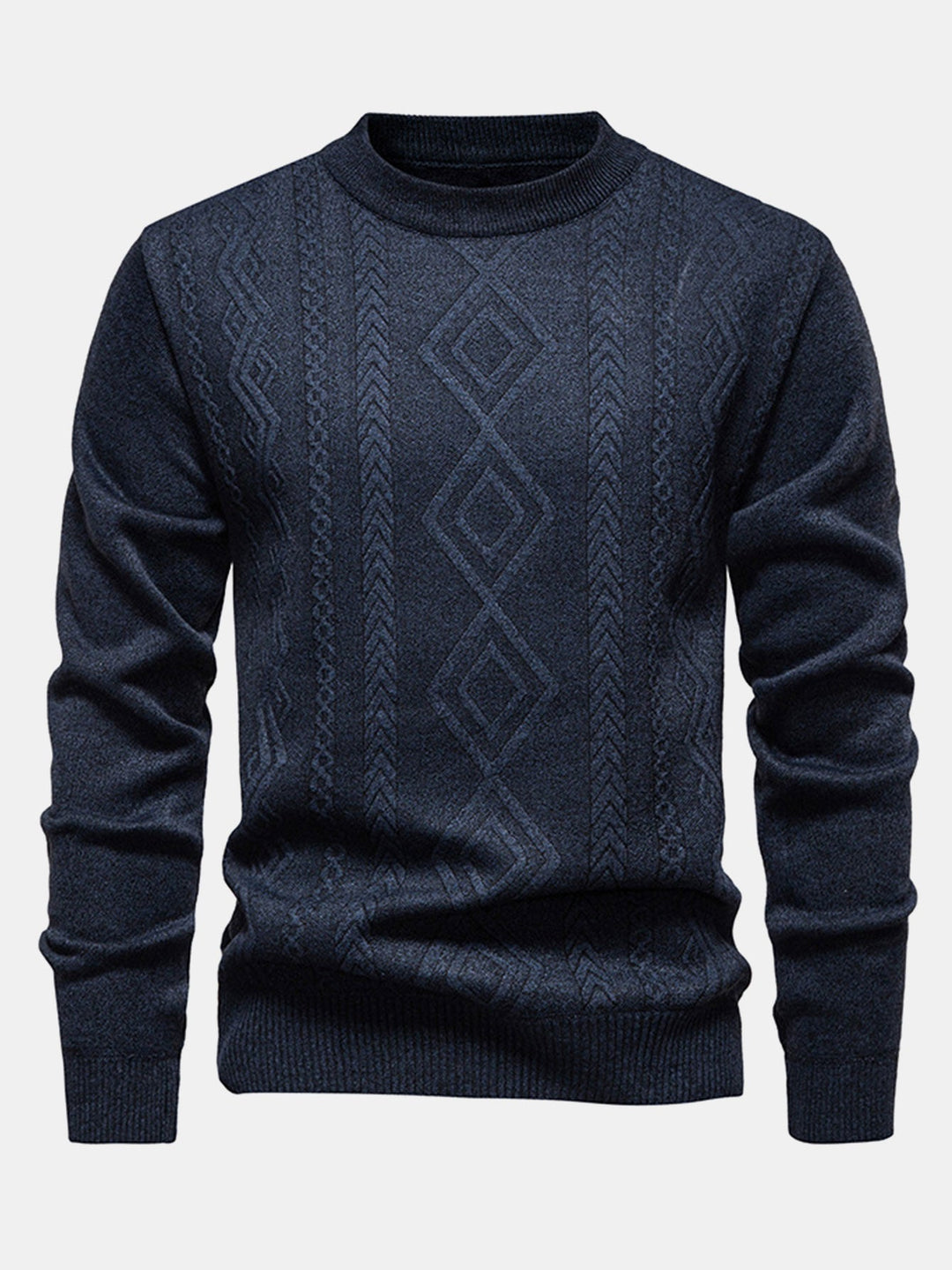 Juvenal | Jersey jacquard con motivo geométrico y cuello redondo