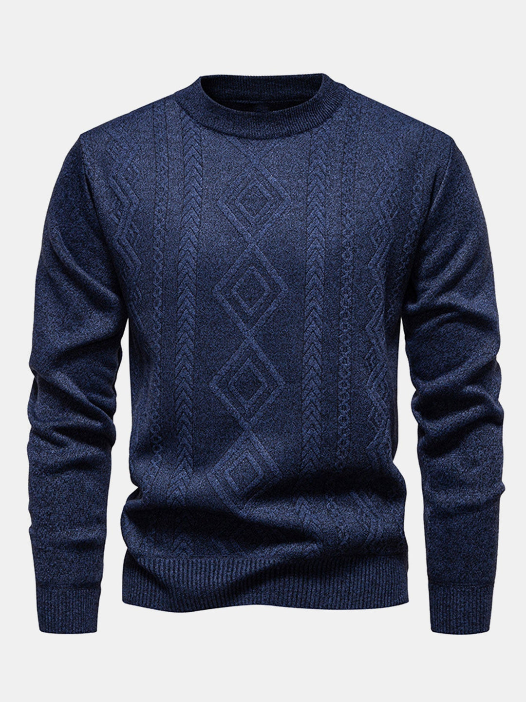 Juvenal | Jersey jacquard con motivo geométrico y cuello redondo