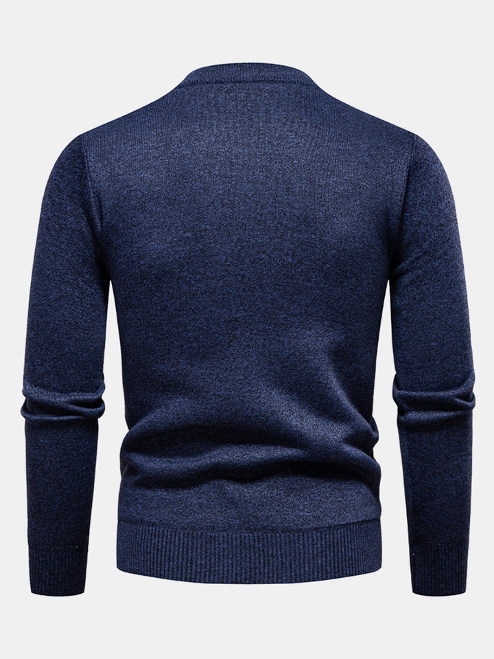 Juvenal | Jersey jacquard con motivo geométrico y cuello redondo