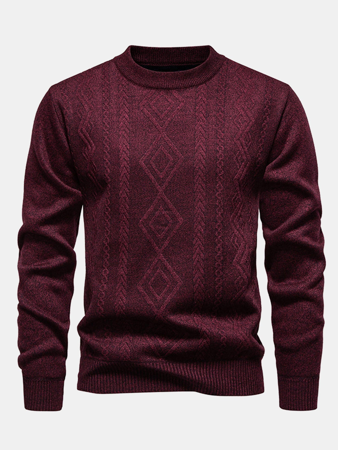 Juvenal | Jersey jacquard con motivo geométrico y cuello redondo