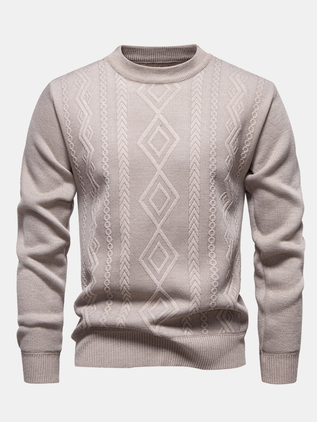 Juvenal | Jersey jacquard con motivo geométrico y cuello redondo