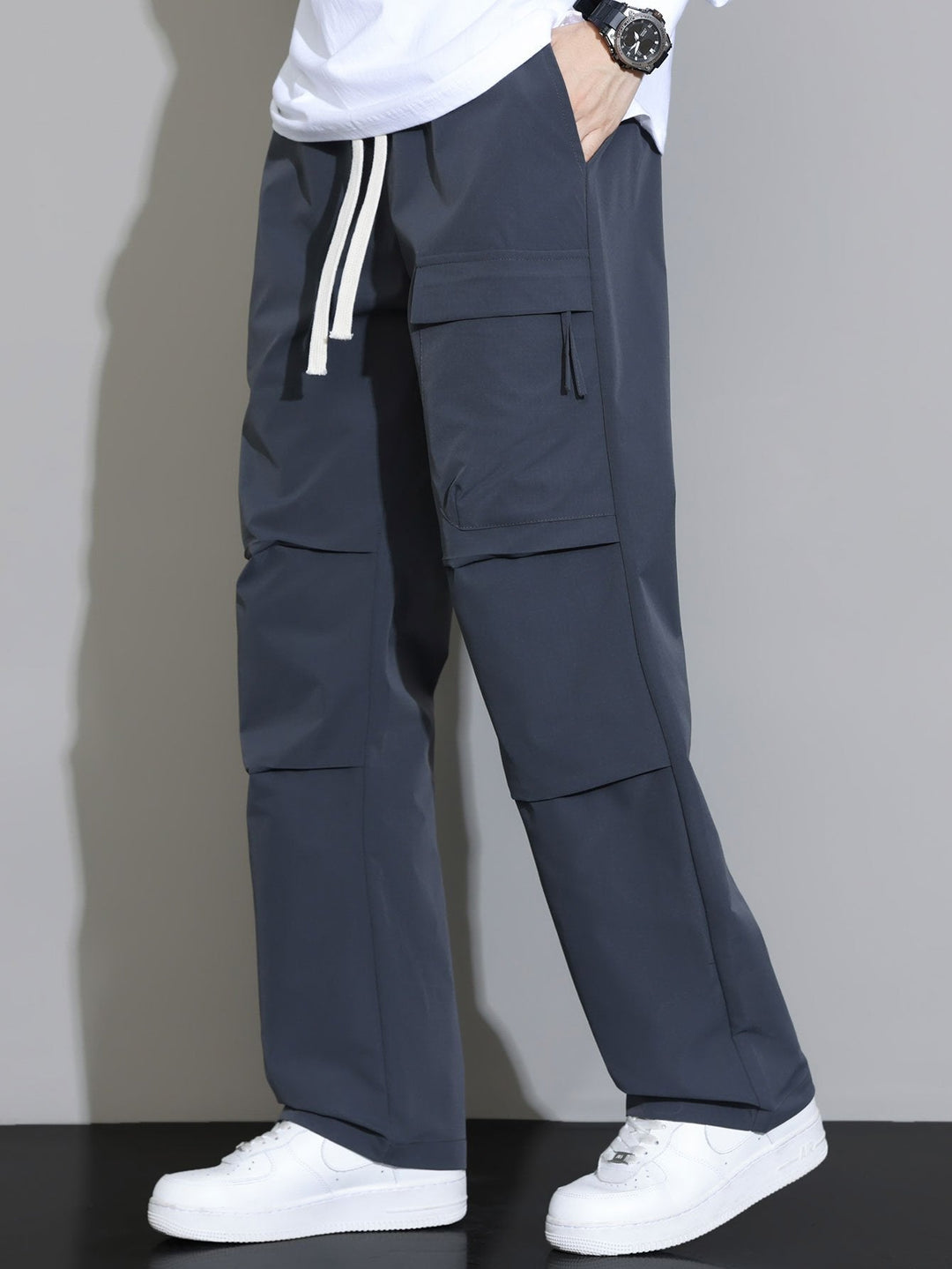 Juvencio | Pantalón de vestir de pernera recta con cordón