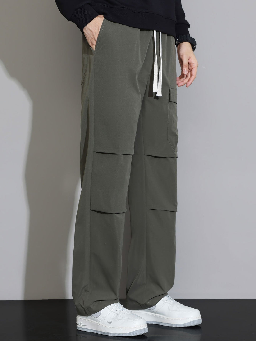 Juvencio | Pantalón de vestir de pernera recta con cordón