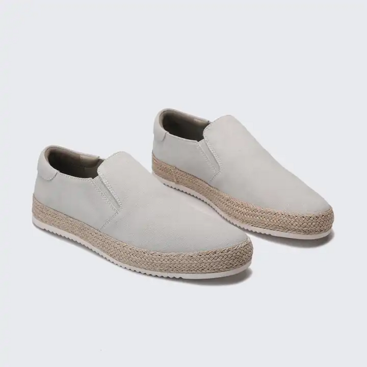 Ladislao | Mocasines azules de ante para el verano