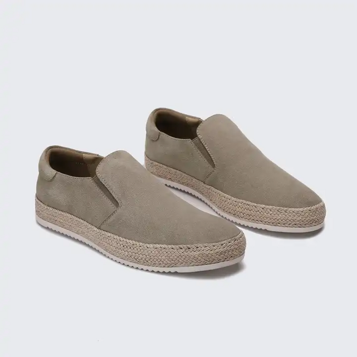 Ladislao | Mocasines azules de ante para el verano