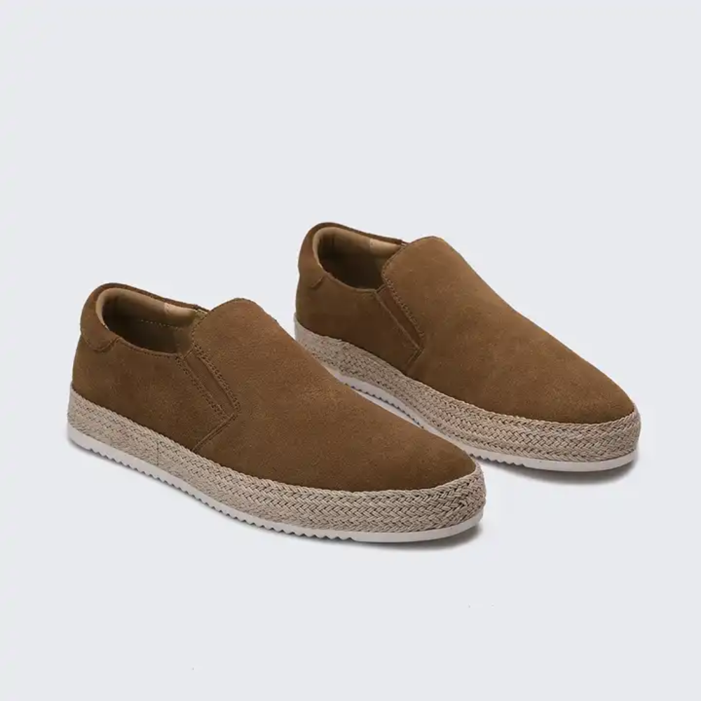 Ladislao | Mocasines azules de ante para el verano