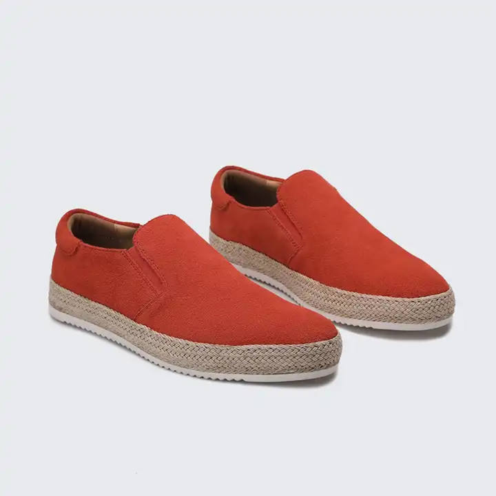 Ladislao | Mocasines azules de ante para el verano