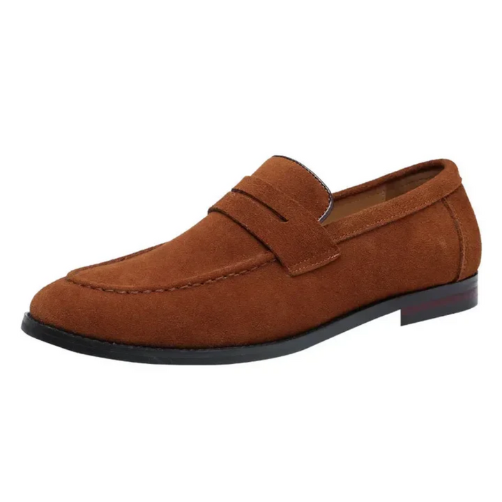 Lázaro | Mocasines verdes de ante para el verano
