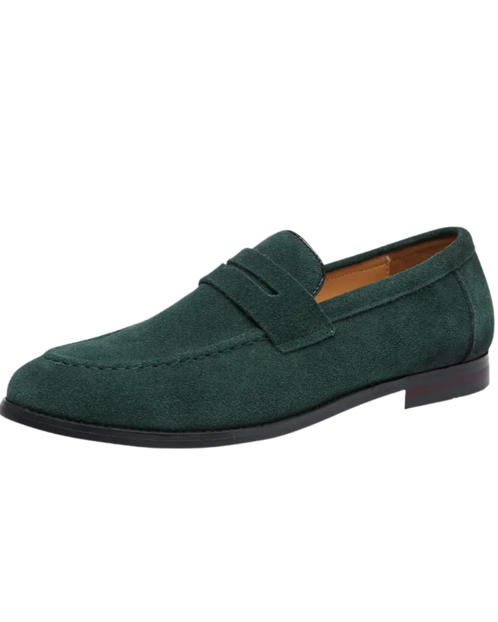 Lázaro | Mocasines verdes de ante para el verano
