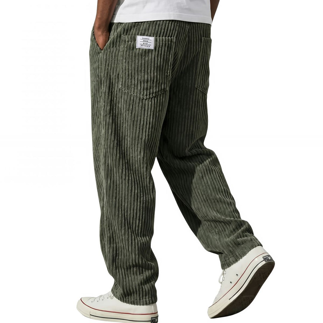 Leandro | Pantalón de pana con cintura elástica
