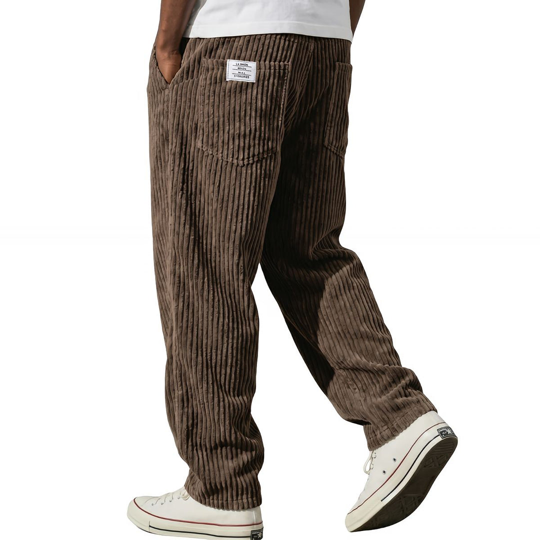 Leandro | Pantalón de pana con cintura elástica