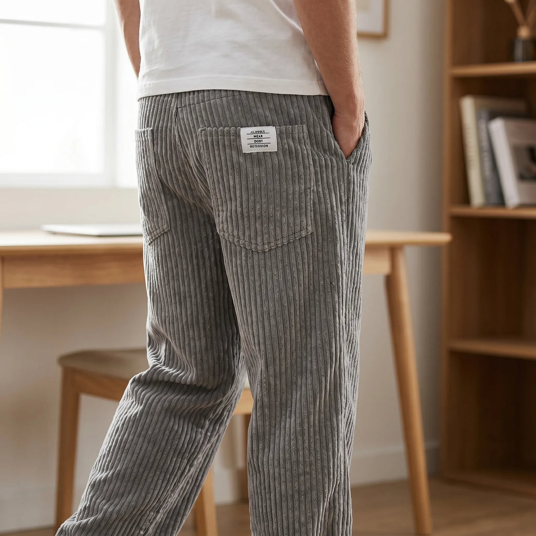 Leandro | Pantalón de pana con cintura elástica