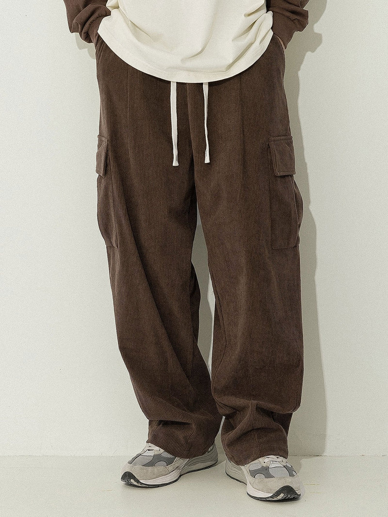 Leocadio | Pantalón cargo de pana de corte holgado
