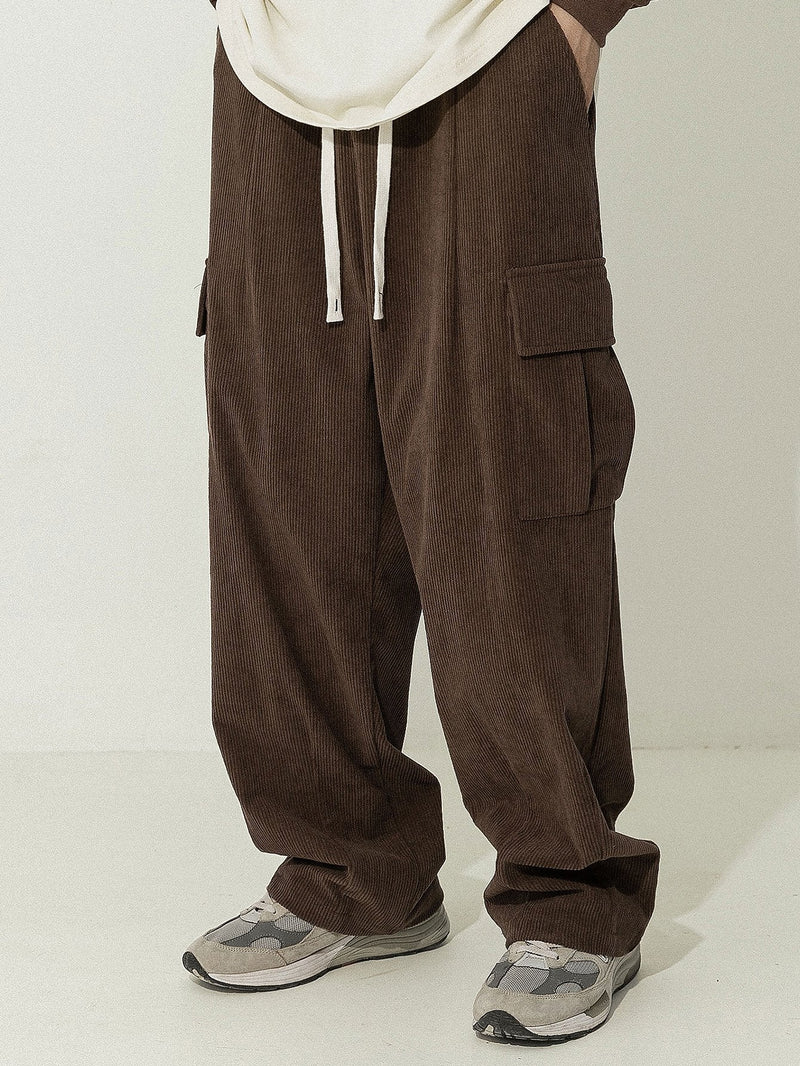 Leocadio | Pantalón cargo de pana de corte holgado