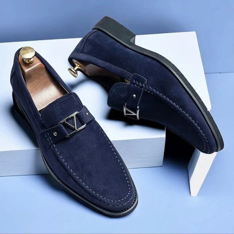 Leoncio | Mocasines de ante con hebilla