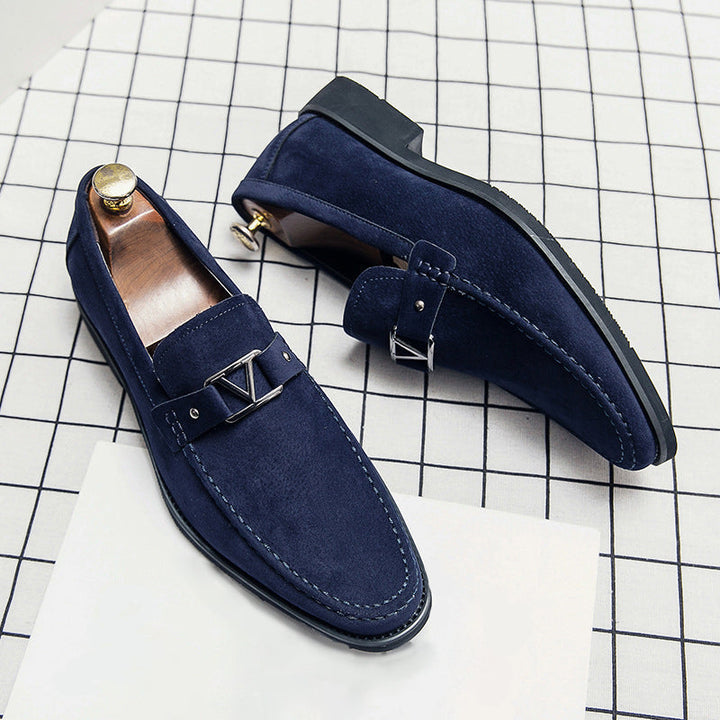 Leoncio | Mocasines de ante con hebilla