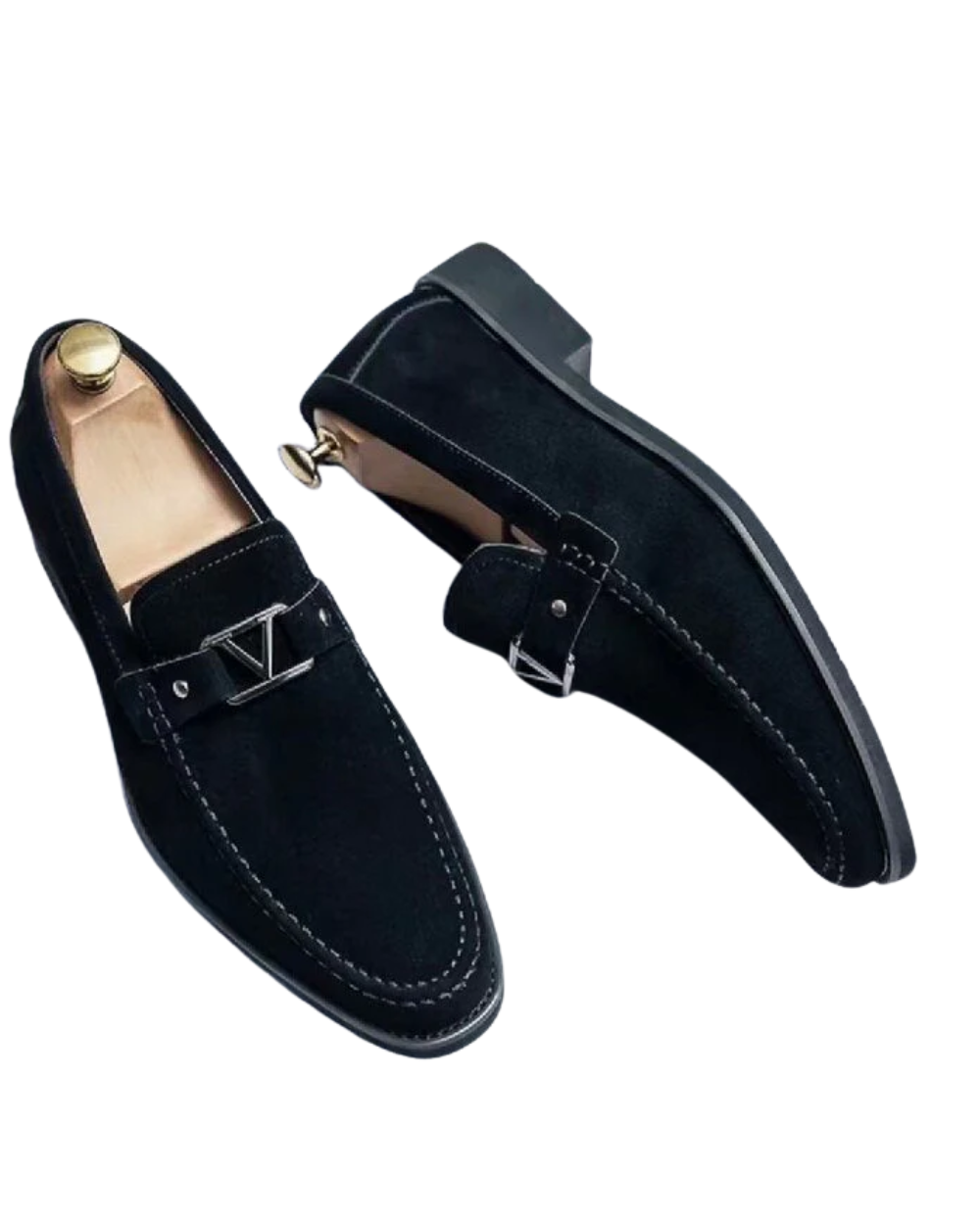 Leoncio | Mocasines de ante con hebilla