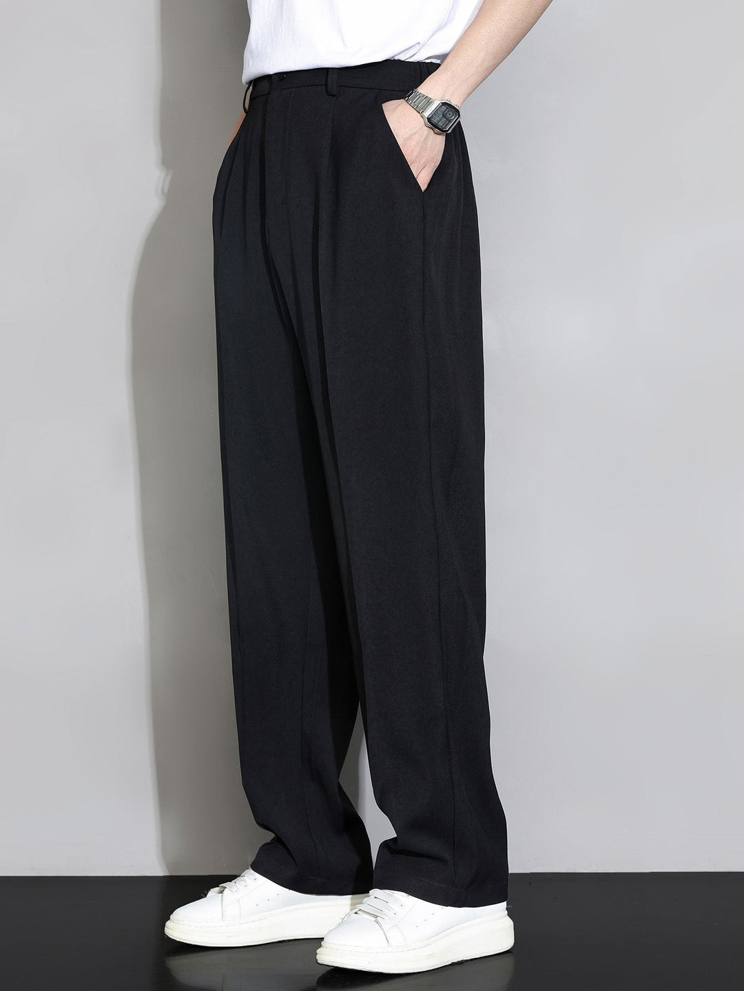 Leoncio | Pantalón de vestir de corte relajado y pernera recta
