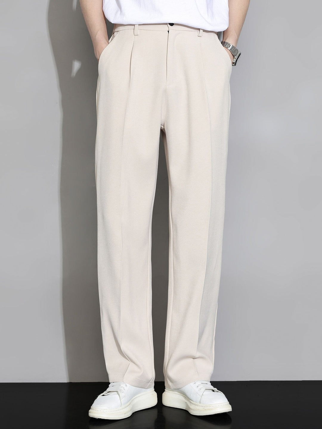Leoncio | Pantalón de vestir de corte relajado y pernera recta